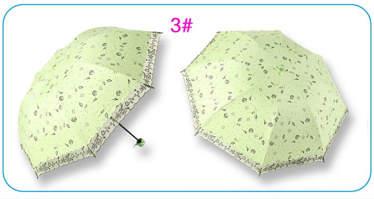 創意黑膠遮陽傘 雨傘廠家批發定制廣告傘三折防紫外線韓國晴雨傘