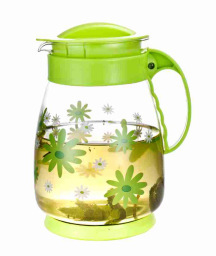 【供應批發 1.5L耐熱玻璃茶具 手工精致 冷熱壺 花茶壺 貨號630】價格,廠家,圖片,茶壺、水壺,沈陽東北日用雜品市場心然日雜批發部-