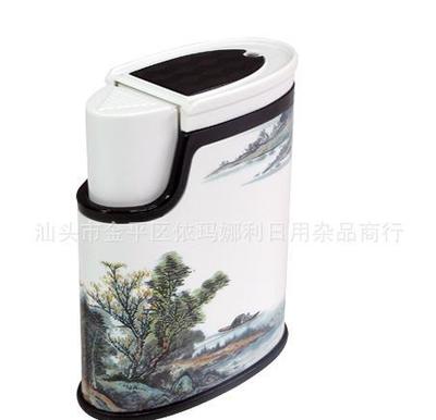【山水畫國畫筒自動按壓瓶中國風(fēng)盒 促銷商務(wù)禮品批發(fā)】價格_廠家_圖片 -